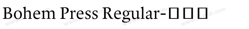 Bohem Press Regular字体转换